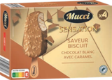 4 Bâtonnets Saveur Biscuit - MUCCI en promo à 2,89 € chez Aldi 4 Bâtonnets Saveur Biscuit - MUCCI dans le catalogue Aldi