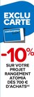 -10% SUR VOTRE PROJET RANGEMENT ATOMIA DÈS 700 € D’ACHATS en promo chez Castorama -10% SUR VOTRE PROJET RANGEMENT ATOMIA DÈS 700 € D’ACHATS dans le catalogue Castorama
