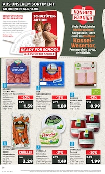Mettwurst im Kaufland Prospekt "KNÜLLER" mit 64 Seiten (Kassel)