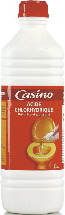 Acide chlorhydrique* - Géant Casino à Levallois-Perret Acide chlorhydrique* en promo chez Géant Casino Levallois-Perret à 1,43 €