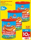 Dicke Sauerländer Bockwurst im Angebot bei Netto Marken-Discount in Düren Dicke Sauerländer Bockwurst Angebote von Metten bei Netto Marken-Discount Düren für 4,69 €