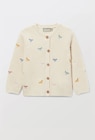 Cardigan tricot brodé en coton dans le catalogue Monoprix Margaret