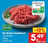 Bio Rinder Hackfleisch im Angebot bei Netto Marken-Discount in Pinneberg Bio Rinder Hackfleisch Angebote von BioBio bei Netto Marken-Discount Pinneberg für 5,49 €