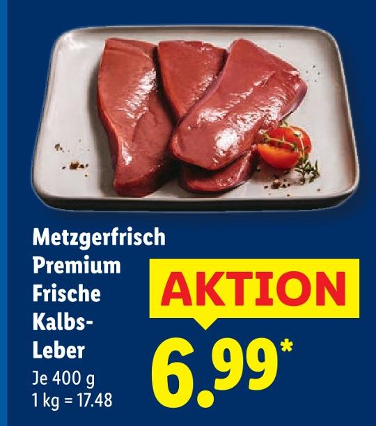 Premium Frische Kalbs-Leber