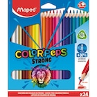24 crayons de couleurs "Colors peps Strong" - MAPED - Carrefour à Lens 24 crayons de couleurs "Colors peps Strong" - MAPED en promo chez Carrefour Lens à 2,40 €