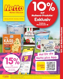 Aktueller Netto Marken-Discount Discounter Prospekt für Duisburg: 10% auf Molkerei-Produkte mit 2 Seiten, 09.02.2026 - 14.02.2026