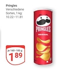 Pringles Original Angebote von Pringles bei GLOBUS Koblenz für 1,89 €