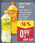Limo im Angebot bei ALDI Nord in Wuppertal Limo Angebote von Gerolsteiner bei ALDI Nord Wuppertal für 0,99 €
