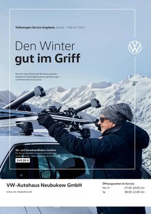 Volkswagen Prospekt für Sandhagen b Bad Doberan: Den Winter gut im Griff, 1 Seite, 01.01.2022 - 28.02.2022
