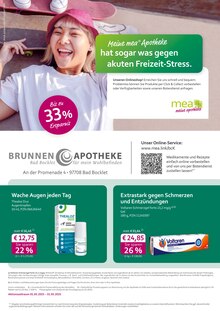 mea - meine apotheke Prospekt der Woche "Unsere Mai-Angebote" Seite 1, 01.05.2025 bis 31.05.2025 für Bad Bocklet Aktueller mea - meine apotheke Prospekt "Unsere Mai-Angebote" Seite 1 von 4 Seiten für Bad Bocklet