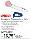 Beheizbarer Eisportionierer Carlo von UNOLD im aktuellen METRO Prospekt für 19,98 €