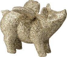 Polyschwein geflügelt & beglittert, champagner-farbig Angebot in Freiberg, Sachs im aktuellen Prospekt bei dm-drogerie markt in Freiberg, Sachs