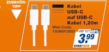 expert Borken - Kabel USB-C auf USB-C Kabel 1,20m Angebot im Prospekt Kabel USB-C auf USB-C Kabel 1,20m bei expert im Borken Prospekt für 3,99 €