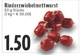 Rinderzwiebelmettwurst bei EDEKA im Billerbeck Prospekt für 1,50 €