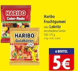 famila Nordost Delingsdorf - Haribo Fruchtgummi oder Lakritz Angebot im Prospekt Haribo Fruchtgummi oder Lakritz bei famila Nordost im Delingsdorf Prospekt für 5,00 €
