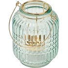 Windlicht aus Glas, grün (9,5x9,5x12 cm) Angebote von BOLTZE bei dm-drogerie markt Garbsen für 4,95 €