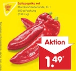 Spitzpaprika rot von Markttag für 1,49 € bei Netto Marken-Discount im Angebot Spitzpaprika rot von Markttag im aktuellen Netto Marken-Discount Prospekt