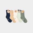 Lot 5 paires chaussettes multicolore bébé - La Halle à Clichy Lot 5 paires chaussettes multicolore bébé en promo chez La Halle Clichy à 6,99 €