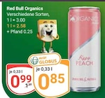 Aktuelle Red Bull Angebote bei GLOBUS in Salzgitter Aktuelles Organics Angebot bei GLOBUS in Salzgitter ab 0,85 €
