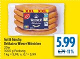 Aktuelles Delikatess Wiener Würstchen Angebot bei diska in Dresden ab 5,99 €