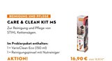 Care & Clean Kit MS im STIHL Prospekt Care & Clean Kit MS von STIHL im aktuellen STIHL Prospekt für 16,90 €