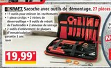 Sacoche avec outils de démontage, 27 pièces - KRAFT WERKZEUGE - Norma à Strasbourg Sacoche avec outils de démontage, 27 pièces - KRAFT WERKZEUGE en promo chez Norma Strasbourg à 19,99 €