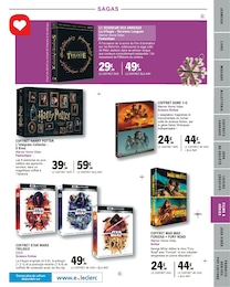 Offre Coffret Harry Potter dans le catalogue E.Leclerc du moment à la page 79