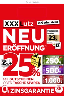 Aktueller XXXLutz Prospekt (Velpke, 8 Seiten zum blättern XXXLutz Prospekt NEUERÖFFNUNG mit 8 Seiten