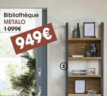 H&H Cabestany - Bibliothèque METALO Promo Bibliothèque METALO dans le catalogue H&H "Promos" à Cabestany