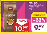 Caffe Crema Lungo im Angebot bei Netto Marken-Discount in Mettmann Caffe Crema Lungo Angebote von Käfer Caffé bei Netto Marken-Discount Mettmann für 9,99 €