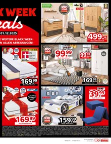 Kleiderschrank im Segmüller Prospekt "BLACK WEEK DEALS" mit 6 Seiten (Heidelberg)