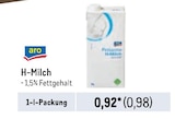 H-Milch von aro im aktuellen Metro Prospekt für 0,98 €