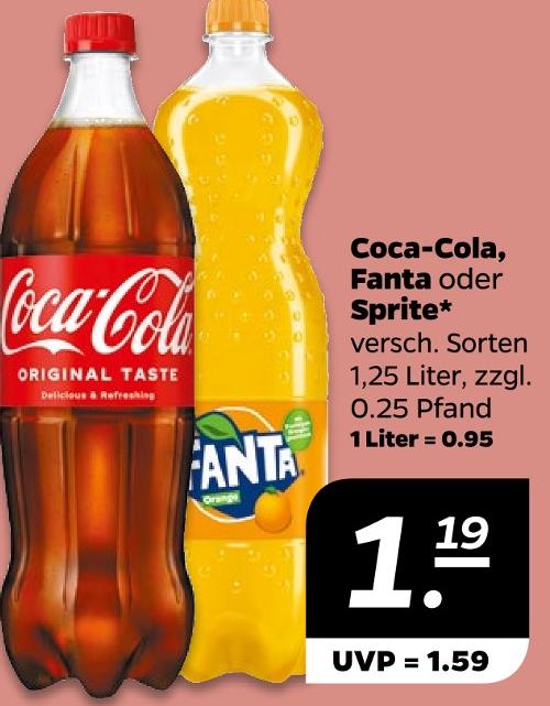 Coca-Cola, Fanta oder Sprite