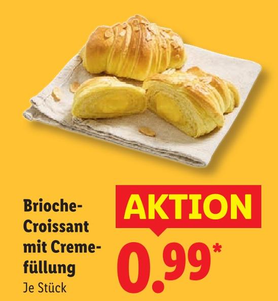 Brioche-Croissant mit Cremefüllung