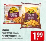 McCain Chef Frites oder Country Wedges im Angebot bei famila Nordost in Kiel McCain Chef Frites oder Country Wedges Angebote bei famila Nordost Kiel für 1,99 €