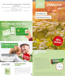 Apotheken Prospekt von LINDA Premiumapotheke in Ilvesheim Aktueller LINDA Premiumapotheke Apotheken Prospekt für Ilvesheim: Aktuelle Angebote mit 3} Seiten, 01.09.2025 - 30.09.2025