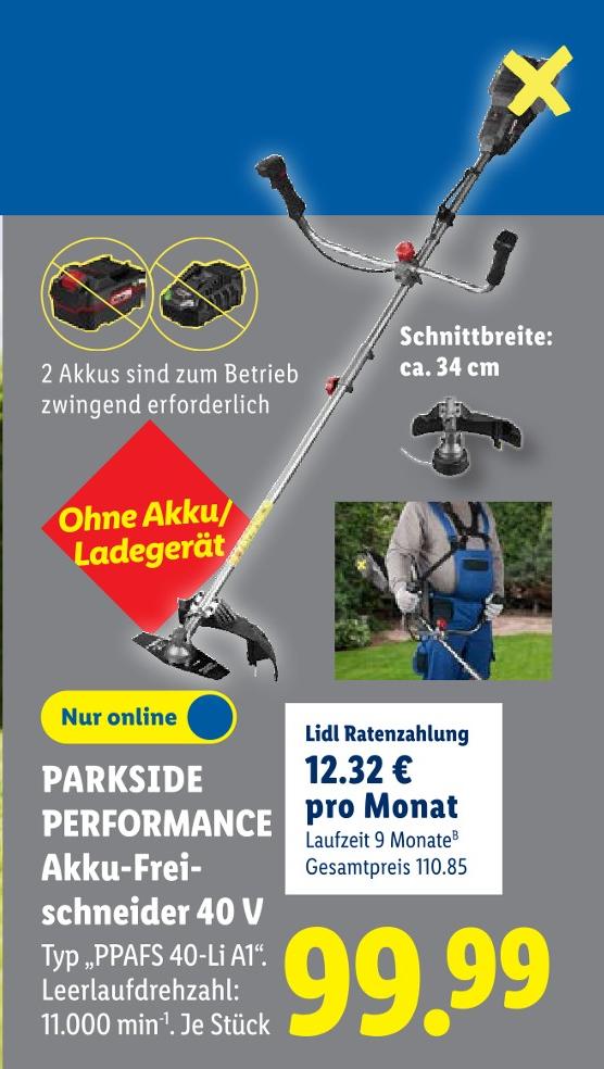 Akku-Freischneider 40 V