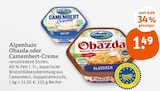 Obazda oder Camembert-Creme von Alpenhain im aktuellen tegut Prospekt für 1,49 €