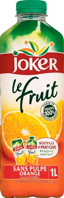 Jus “Le Fruit” Orange sans pulpe - Monoprix à Reims Jus “Le Fruit” Orange sans pulpe en promo chez Monoprix Reims à 1,19 €