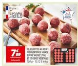 30 boulettes au bœuf : préparation de viande bovine hachée (74%) et de fibres végétales - Netto à Draveil 30 boulettes au bœuf : préparation de viande bovine hachée (74%) et de fibres végétales en promo chez Netto Draveil à 7,59 €