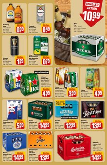 Bier im REWE Prospekt "Dein Markt" mit 40 Seiten (Gießen)