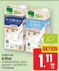 H-Milch 1,5% Fett von EDEKA Bio für 1,11 € bei E center im Angebot H-Milch 1,5% Fett von EDEKA Bio im aktuellen E center Prospekt
