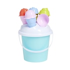 Seau de plage "Glaces" en promo chez Gifi Seau de plage "Glaces" dans le catalogue Gifi
