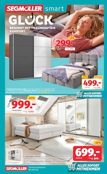 Boxspringbett im aktuellen Segmüller Prospekt (Frankfurt (Main)) Boxspringbett im Segmüller Prospekt "Zum Glück gibt’s Segmüller - Jetzt bis zu 1750 € sparen" mit 40 Seiten (Frankfurt (Main))