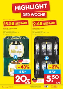 Bitburger im aktuellen Netto Marken-Discount Prospekt (Bergheim) Bitburger im Netto Marken-Discount Prospekt "Aktuelle Angebote" mit 59 Seiten (Bergheim)