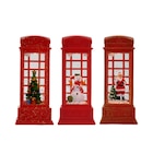 Cabine téléphonique à paillettes LED - CARREFOUR en promo chez Carrefour Cabine téléphonique à paillettes LED - CARREFOUR dans le catalogue Carrefour