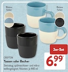 Tassen oder Becher von CROFTON im aktuellen ALDI SÜD Prospekt für 6,99 €
