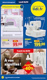 Prix et réduction Surjeteuse dans le prospectus Lidl en cours Offre Surjeteuse dans le catalogue Lidl du moment à la page 42