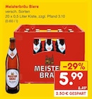 Biere von Meisterbräu für 5,99 € bei Netto Marken-Discount im Angebot Biere von Meisterbräu im aktuellen Netto Marken-Discount Prospekt