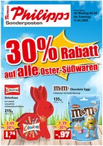 Thomas Philipps Prospekt "30% Rabatt auf alle Oster - Süßwaren!", 4 Seiten, für Iserlohn, 06.04.2020 - 11.04.2020 Thomas Philipps Prospekt "30% Rabatt auf alle Oster - Süßwaren!", 4 Seiten, für Iserlohn, 06.04.2020 - 11.04.2020